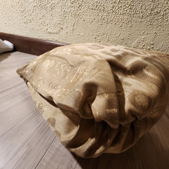 Vintage Coach Poppy Story Patch Gold Glam Tote Bag - Picture 11 of 14